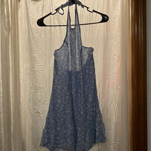 American Eagle Outfitters Blue Floral Midi Dress